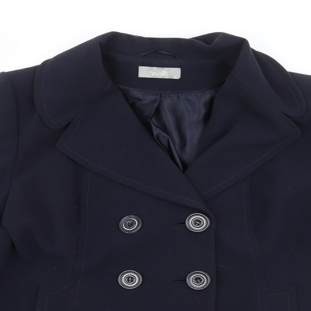 Wallis Womens Blue Jacket Coat Size 18