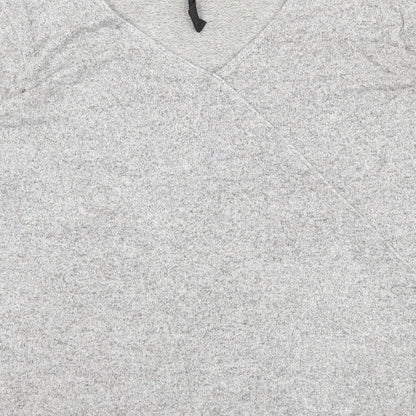 River Island Womens Grey Polyester Basic T-Shirt Size 8 Round Neck