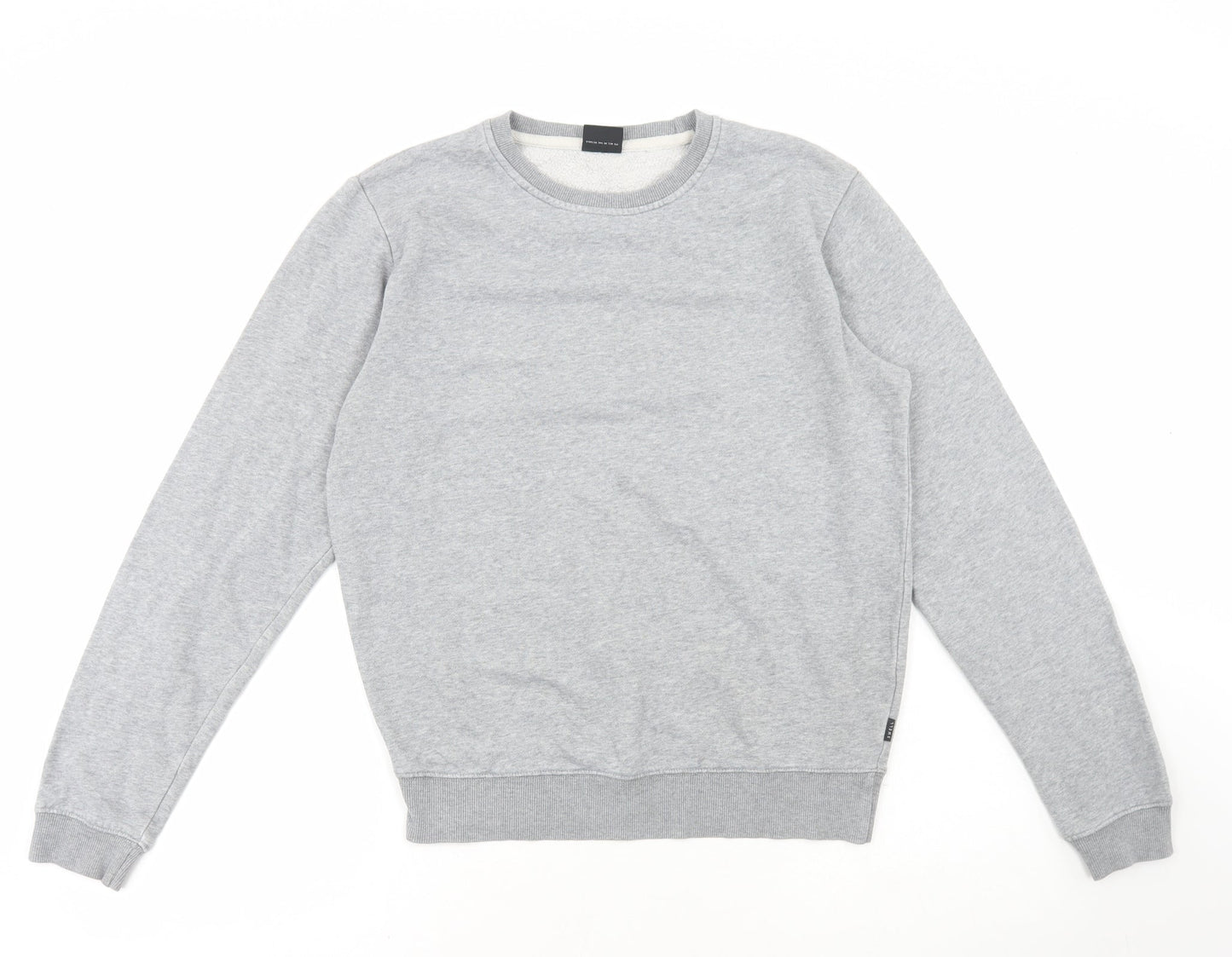 Swell Basics Mens Grey Cotton Pullover Sweatshirt Size S