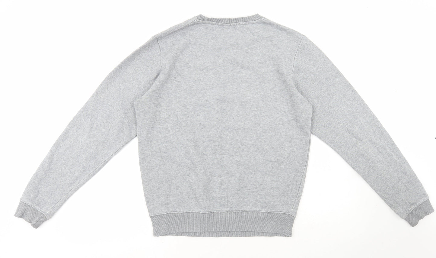 Swell Basics Mens Grey Cotton Pullover Sweatshirt Size S