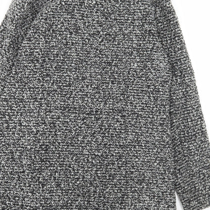 JustFab Womens Grey Jacket Coat Size L