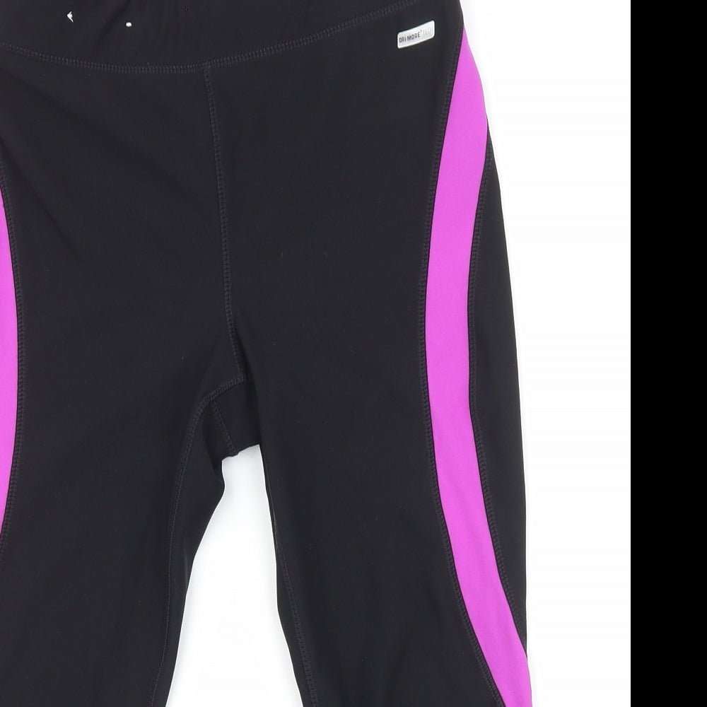 Athletic Works Womens Black Polyester Sweatpants Leggings Size S L18 in Regular