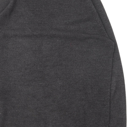 Easy Essential Mens Grey V-Neck Acrylic Pullover Jumper Size XL