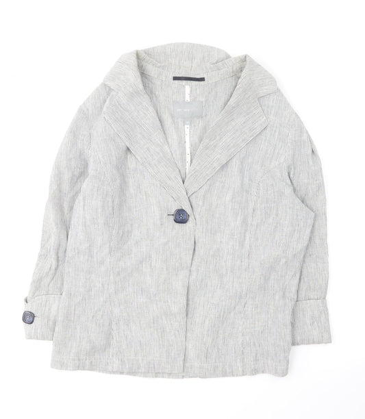 Per Una Womens Grey Jacket Blazer Size 12