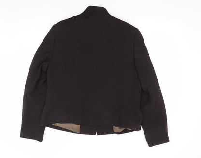 Primciples Womens Brown Polyester Jacket Suit Jacket Size 16