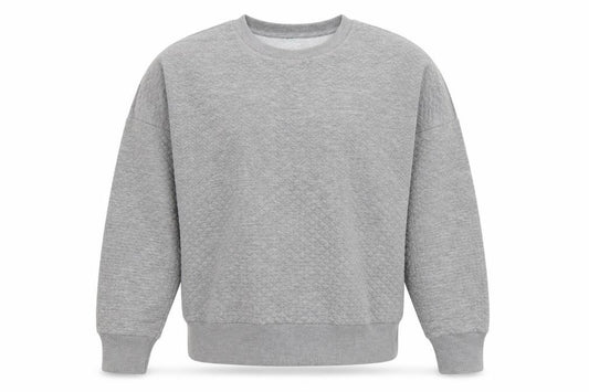 Preworn Mens Grey Polyester Pullover Sweatshirt Size M