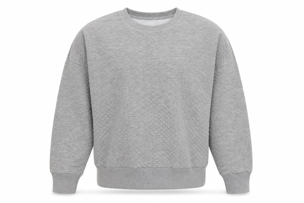 Preworn Mens Grey Polyester Pullover Sweatshirt Size M