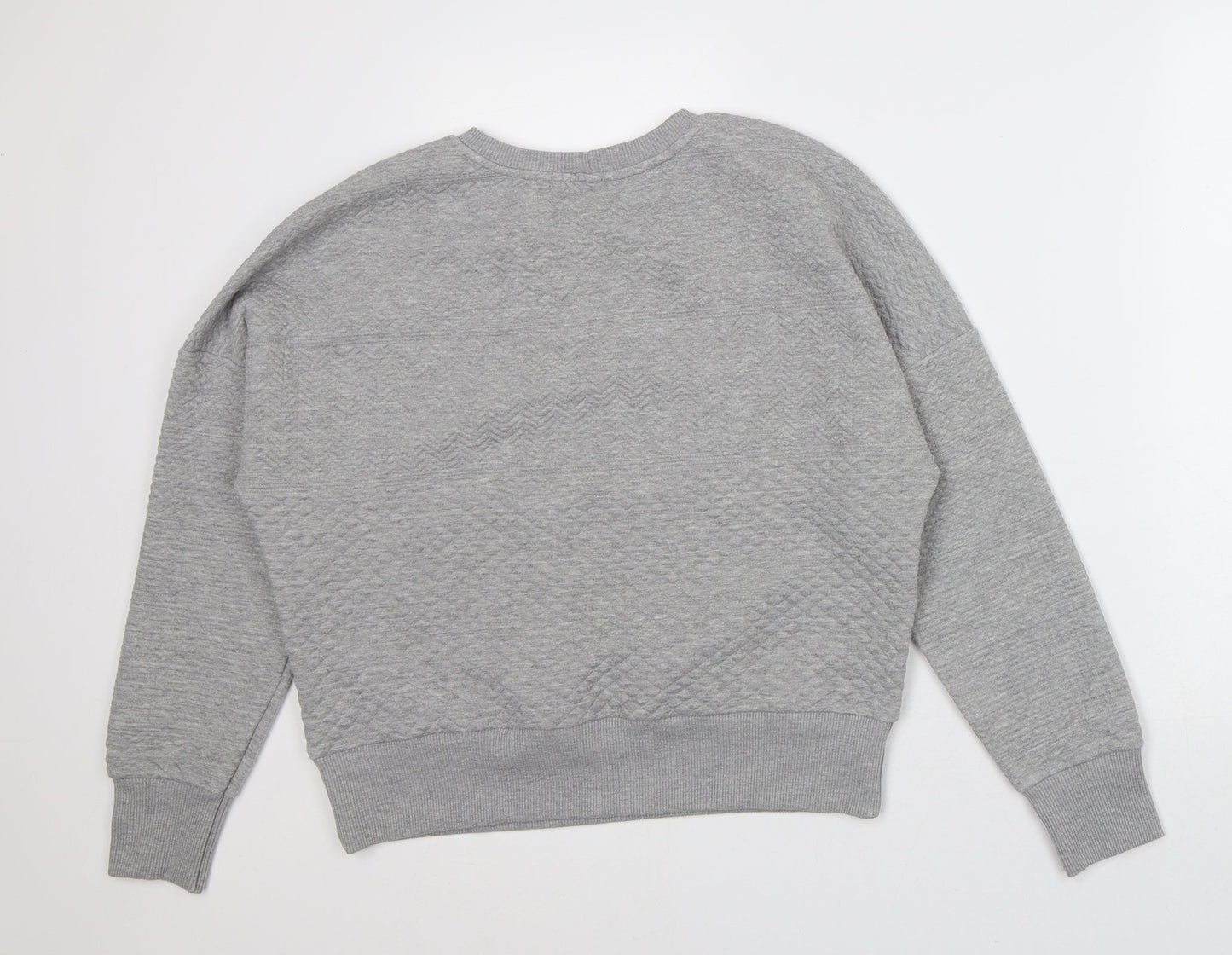 Preworn Mens Grey Polyester Pullover Sweatshirt Size M