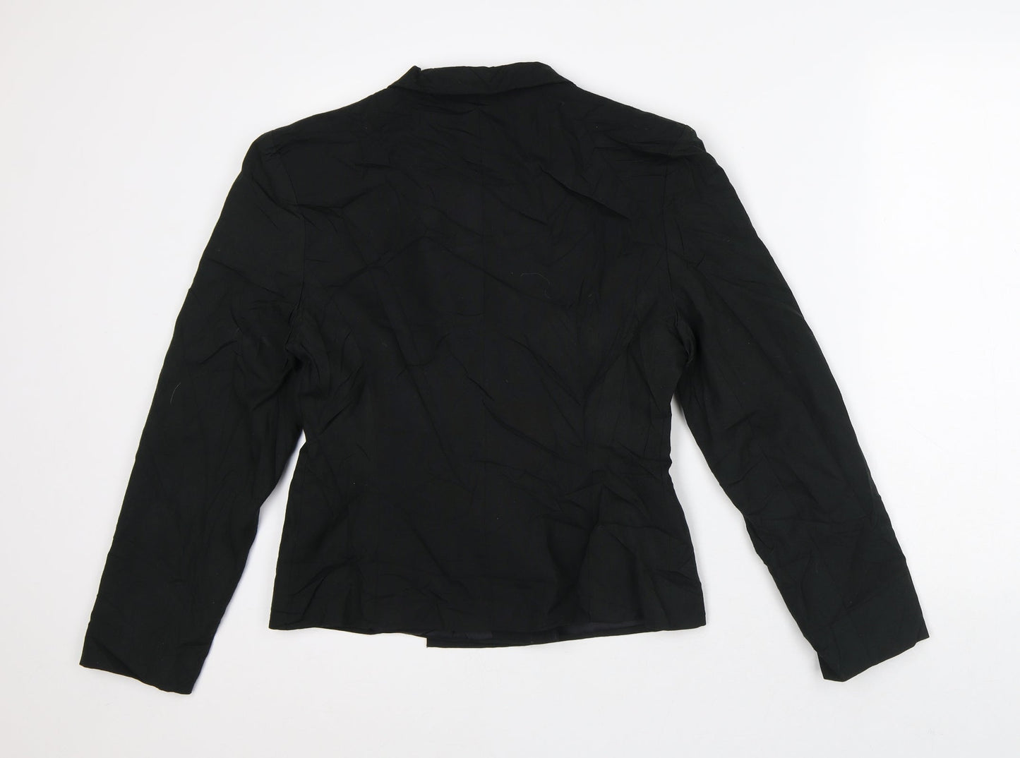 Clu Womens Black Jacket Blazer Size 12
