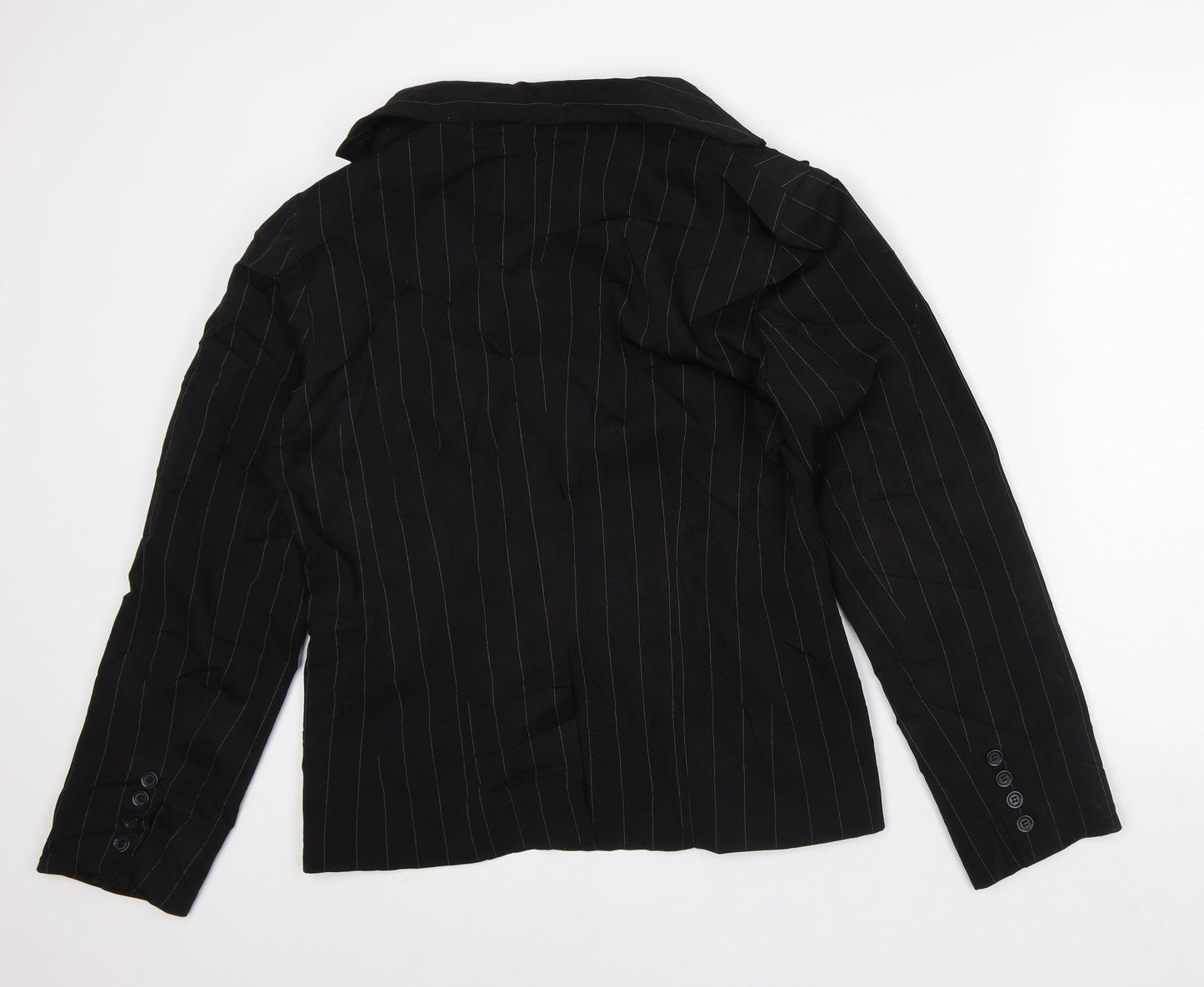Atmosphere Womens Black Striped Jacket Blazer Size 16