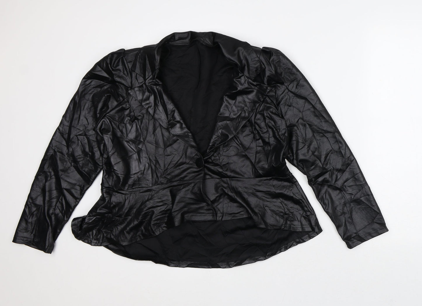 Preworn Womens Black Jacket Blazer Size L