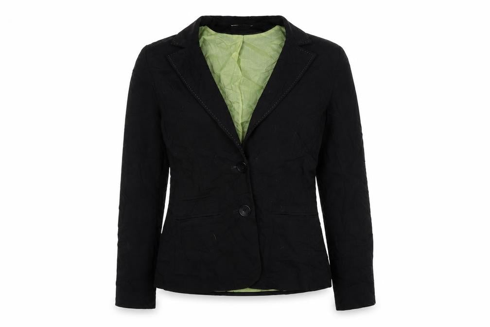 George Womens Black Striped Jacket Blazer Size 10