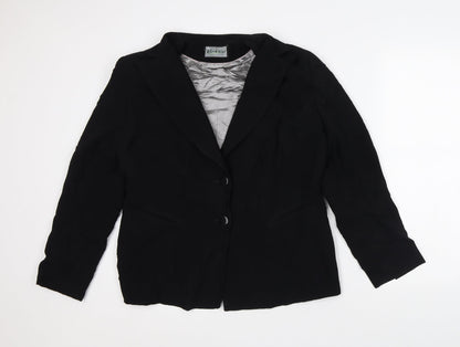 Busy Womens Black Jacket Blazer Size L