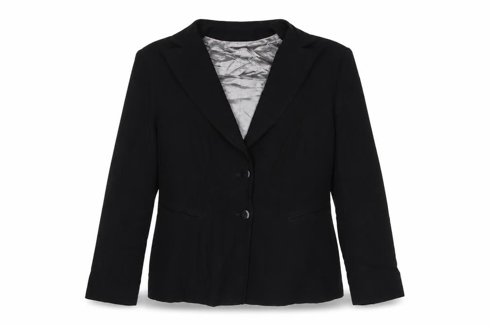 Busy Womens Black Jacket Blazer Size L