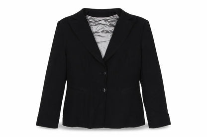 Busy Womens Black Jacket Blazer Size L