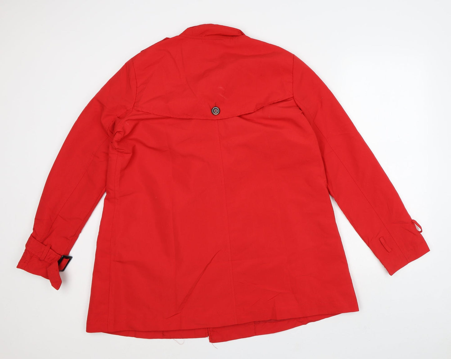 Urban Womens Red Overcoat Coat Size L