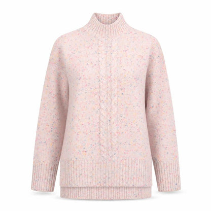 Khost Womens Pink High Neck Acrylic Pullover Jumper Size 8