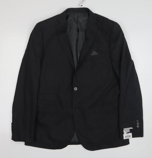 Tailor & Cutter Mens Grey Polyester Jacket Suit Jacket Size 42
