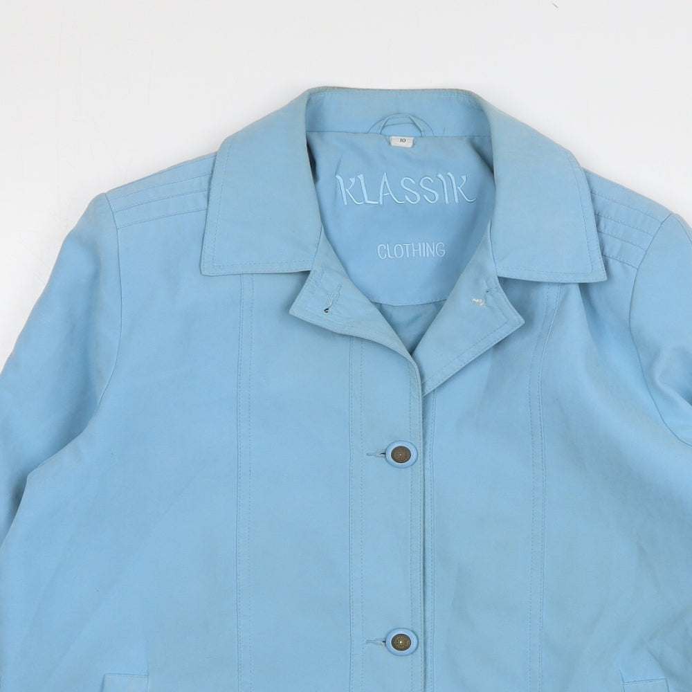 Klassik Womens Blue Jacket Size 10