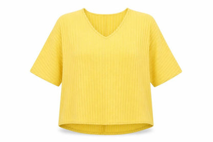 New Look Womens Yellow Round Neck Polyester Pullover Jumper Size L