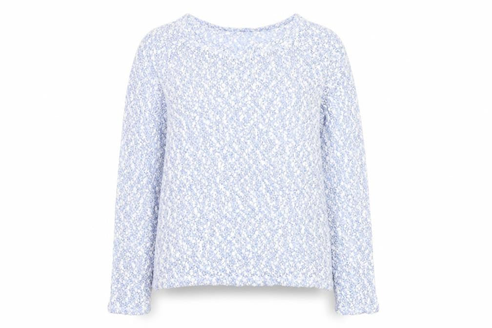 George Womens Blue Round Neck Polyester Pullover Jumper Size 10