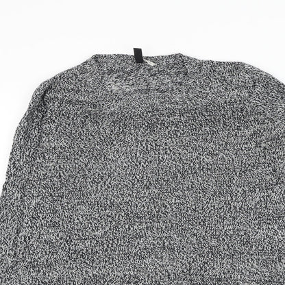 Divided by H&M Womens Black Round Neck Acrylic Pullover Jumper Size S