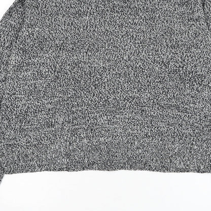 Divided by H&M Womens Black Round Neck Acrylic Pullover Jumper Size S