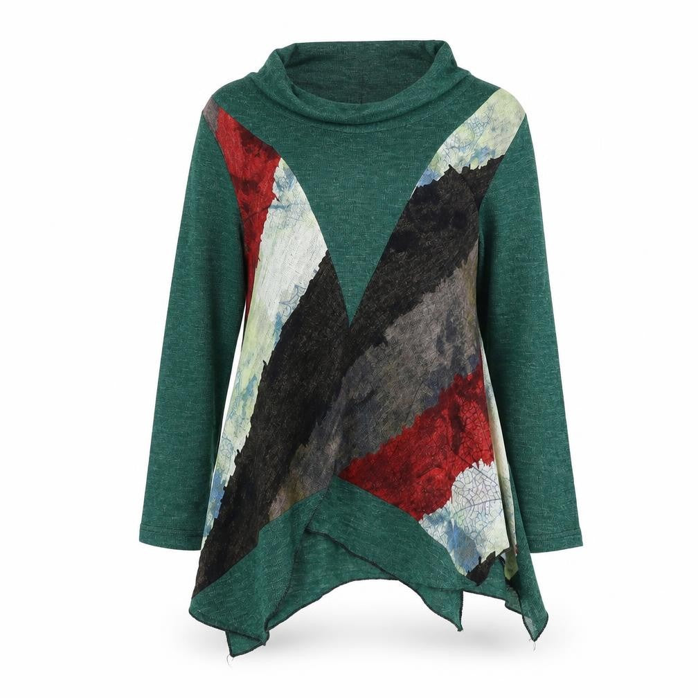 Klass Womens Green High Neck Acrylic Pullover Jumper Size S