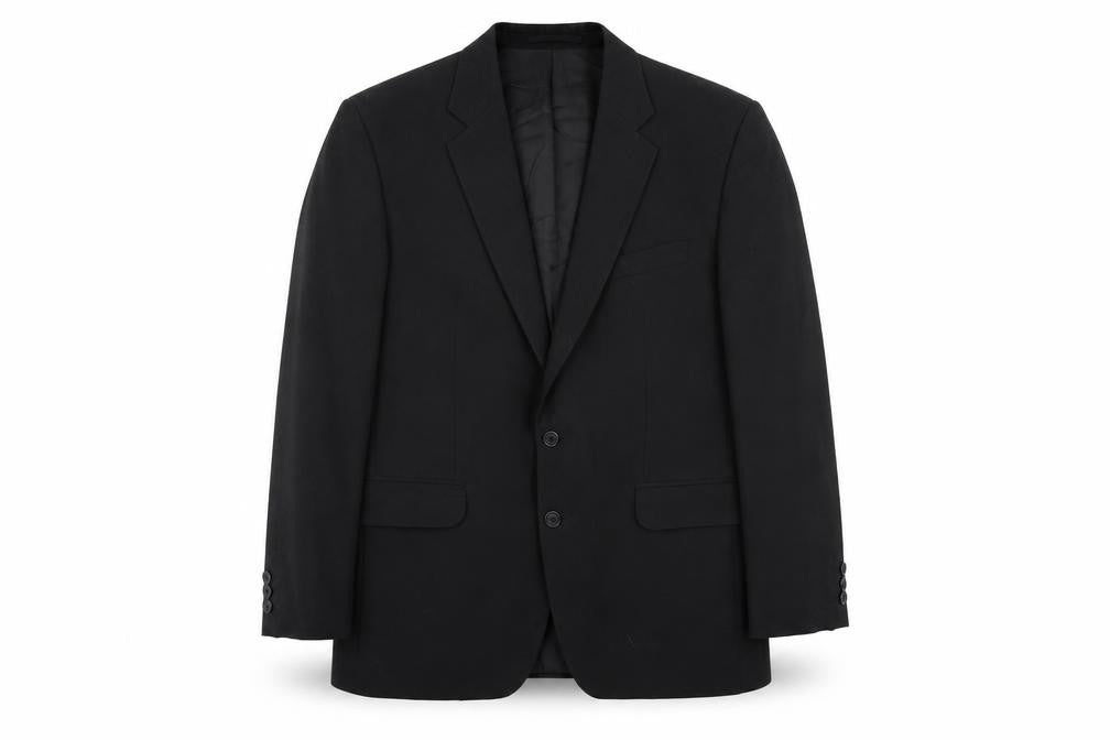 Varteks Mens Black Polyester Jacket Suit Jacket Size 42