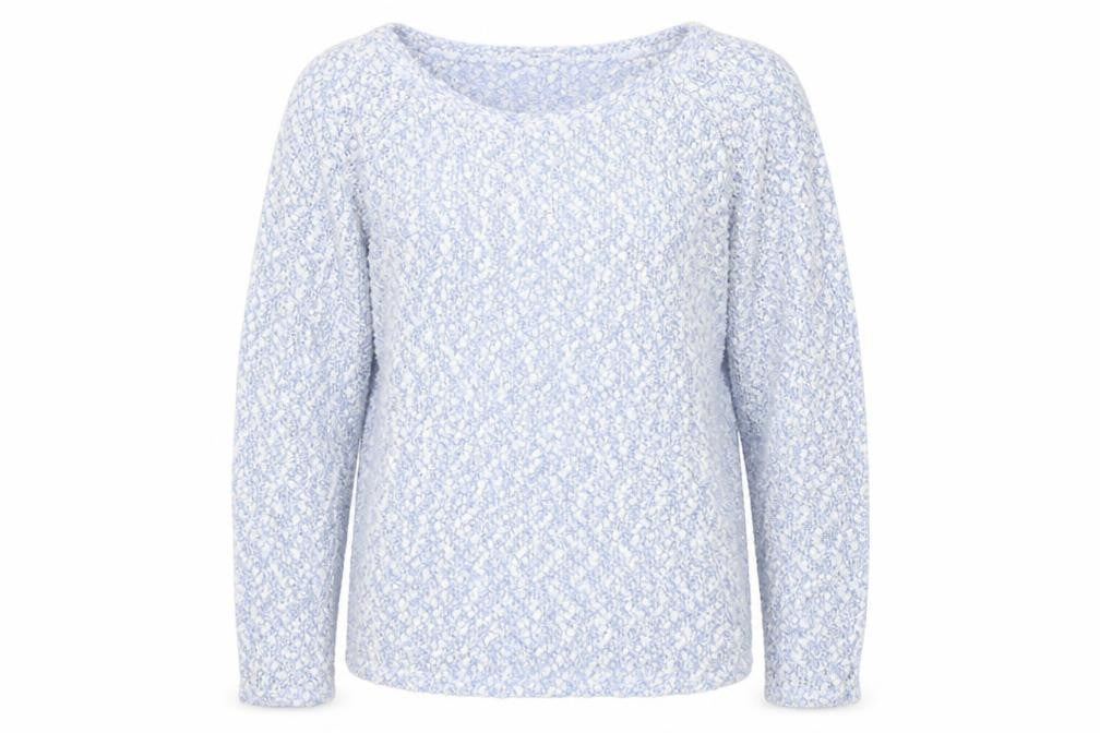 George Womens Blue Round Neck Polyester Pullover Jumper Size M