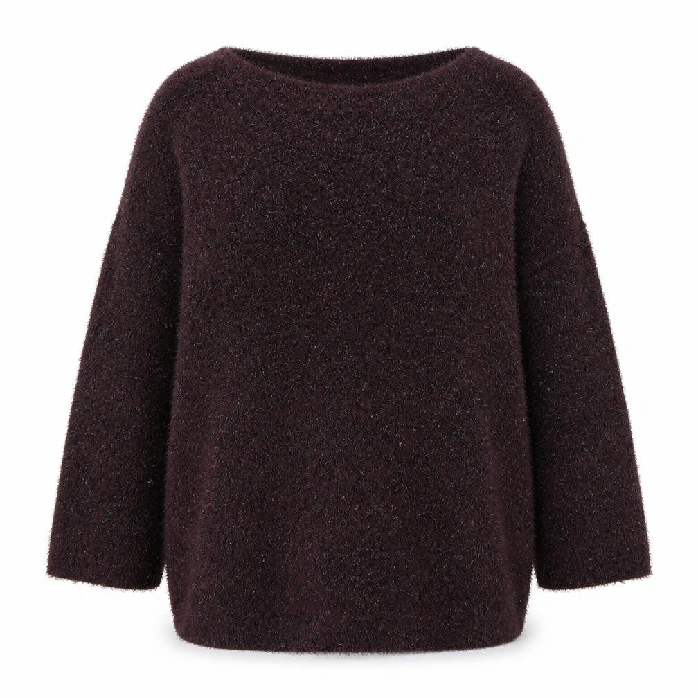 Wallis Womens Purple Round Neck Polyester Pullover Jumper Size M