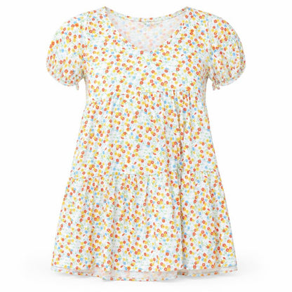 Boohoo Womens Multicoloured Floral Polyester Basic Blouse Size 10 Round Neck