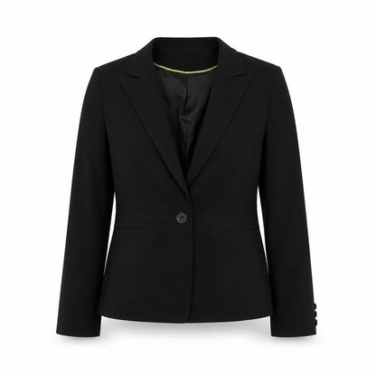 George Womens Black Polyester Jacket Suit Size 12