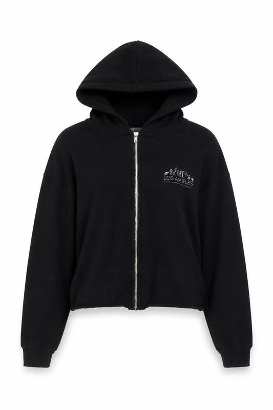 Cold Crush Womens Black Cotton Full Zip Hoodie Size XS Zip