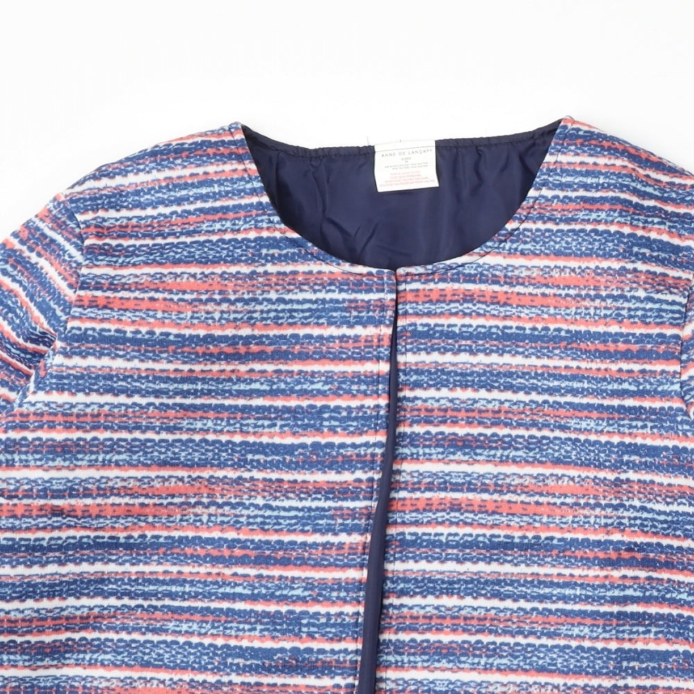 Anne De Lancay Womens Multicoloured Geometric Jacket Size M