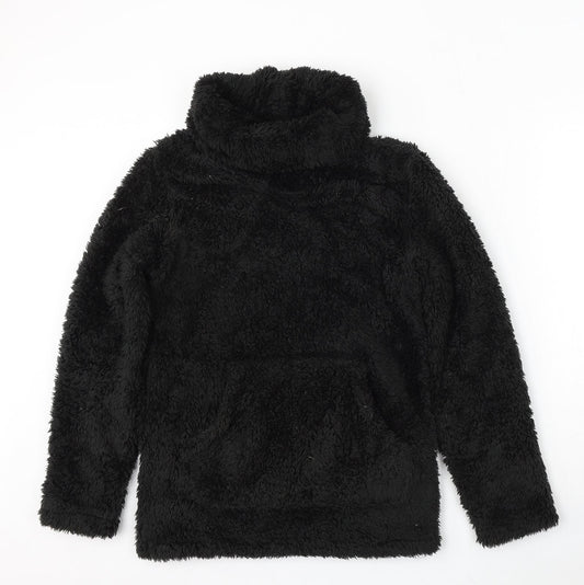 Miso Womens Black Polyester Pullover Sweatshirt Size 8