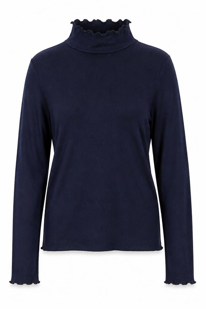 Primark Womens Blue Mock Neck Polyester Pullover Jumper Size 4