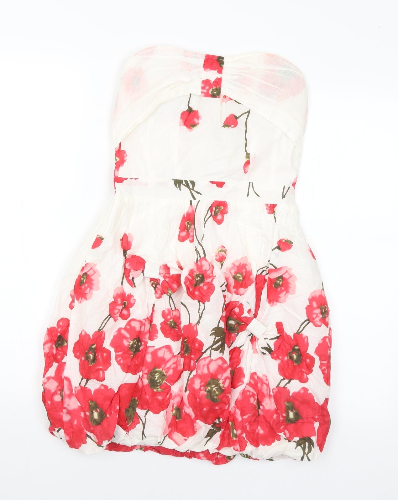 Yumi Womens Multicoloured Floral Cotton A-Line Size S Sweetheart