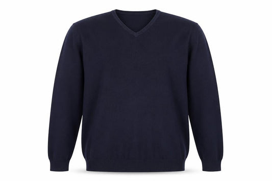 Blue Harbour Mens Black V-Neck Acrylic Pullover Jumper Size 2XL