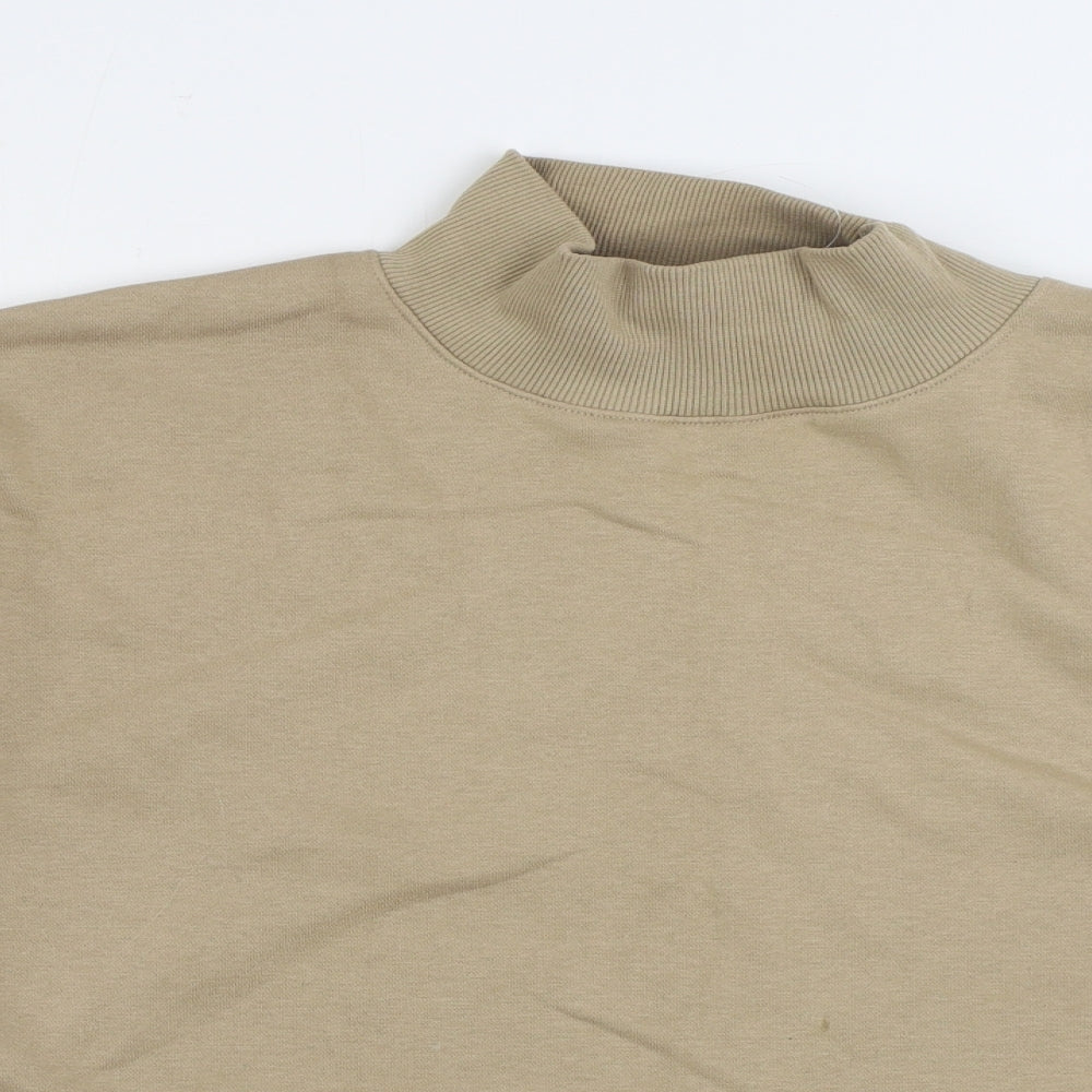 TU Womens Brown Cotton Pullover Sweatshirt Size L Pullover
