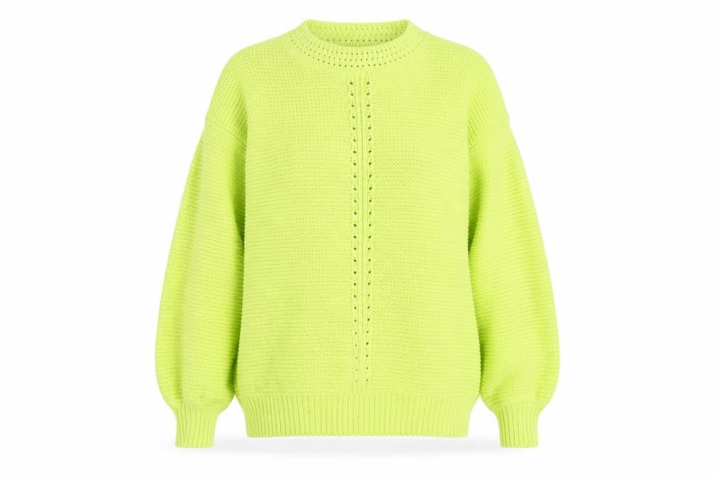 NEXT Womens Green Crew Neck Acrylic Pullover Jumper Size S