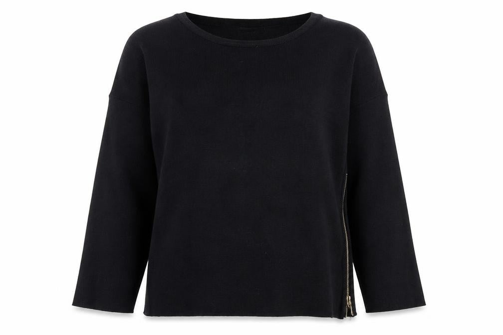 Primark Womens Black Crew Neck Viscose Pullover Jumper Size XL