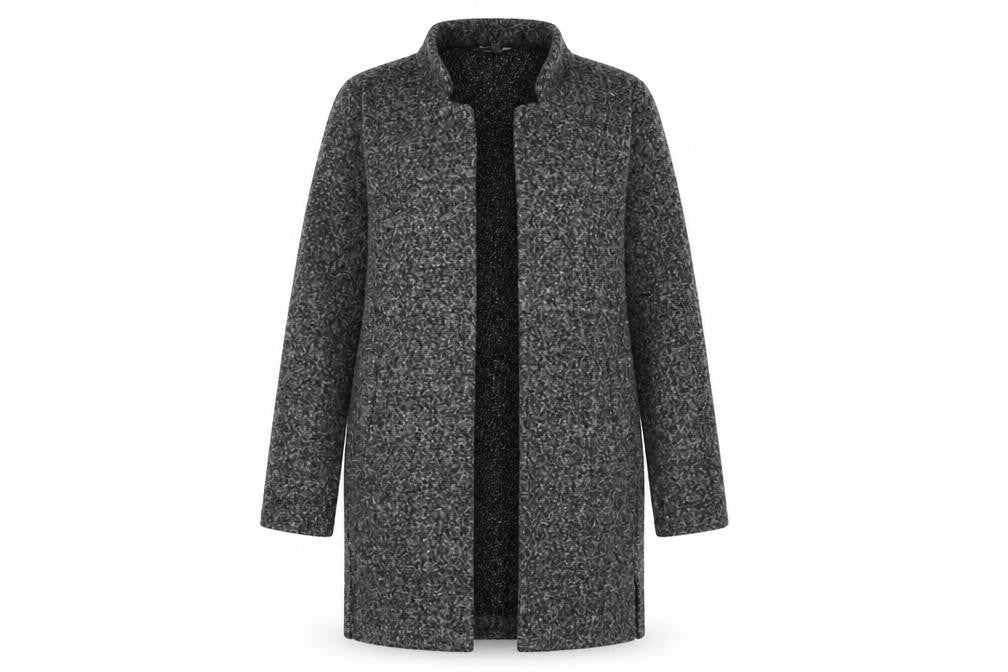 Principles Womens Grey Overcoat Coat Size 10