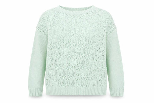 George Womens Green Boat Neck Acrylic Pullover Jumper Size 16