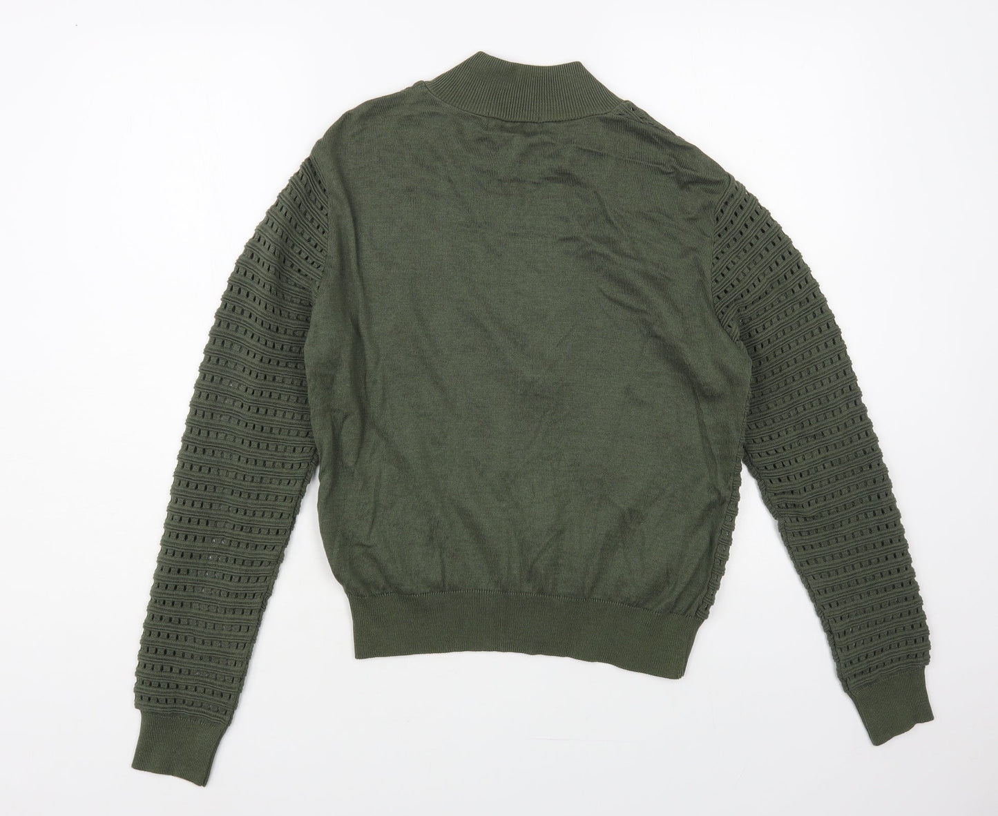 Atmosphere Womens Green Collared Polyester Full Zip Jumper Size 16
