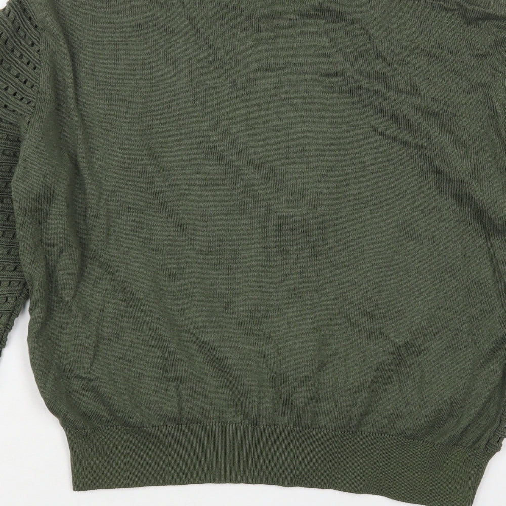 Atmosphere Womens Green Collared Polyester Full Zip Jumper Size 16