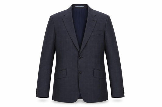 Next Mens Grey Check Wool Jacket Blazer Size 42
