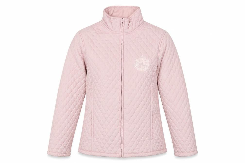 Pure & Natural Womens Pink Quilted Jacket Size S Zip
