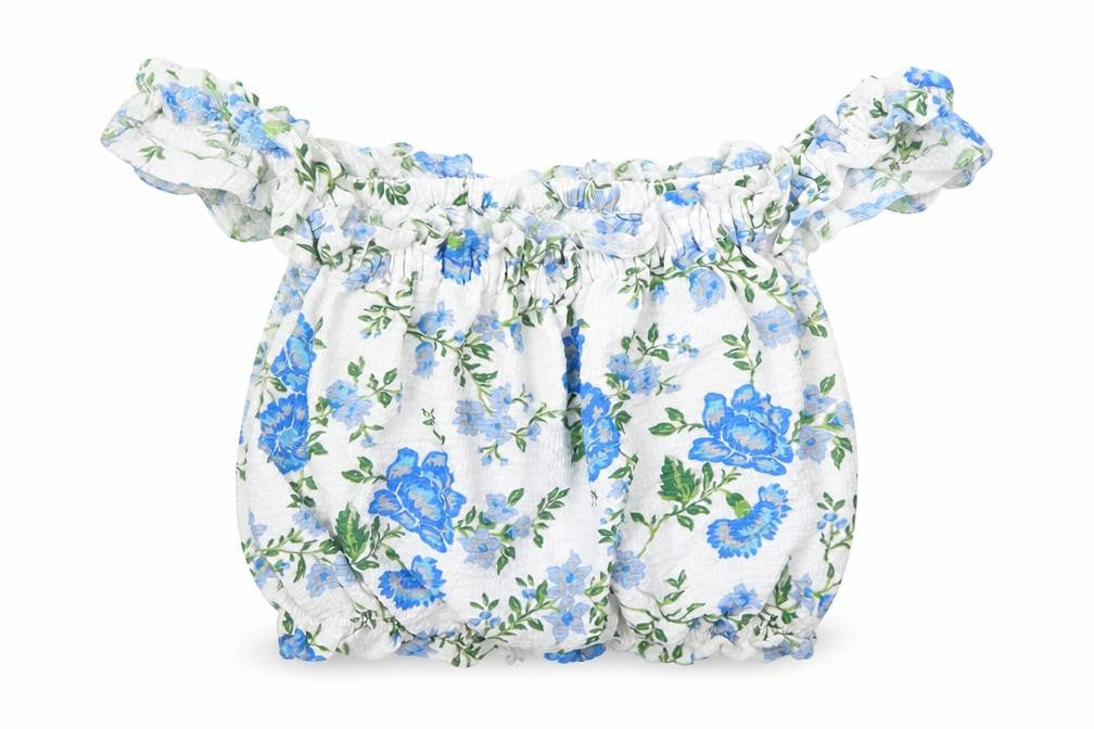 Topshop Womens Multicoloured Floral Polyester Basic Blouse Size 6 Round Neck