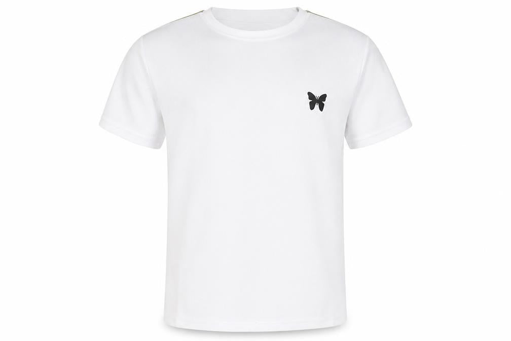 Good For Nothing Boys White Polyester Basic T-Shirt Size 12-13 Years Round Neck